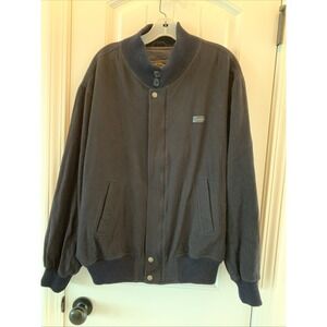 Vtg Paul&Shark Yachting Men's Large Navy Blue Bomber Jacket Made In Italy